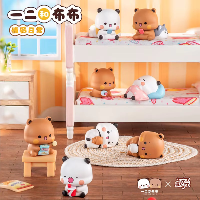 Genuine Yier and Bubu Couple'S Daily Life V3 Series Blind Box Cute Figurine Collection Desktop Ornament Fashion Trend Gift