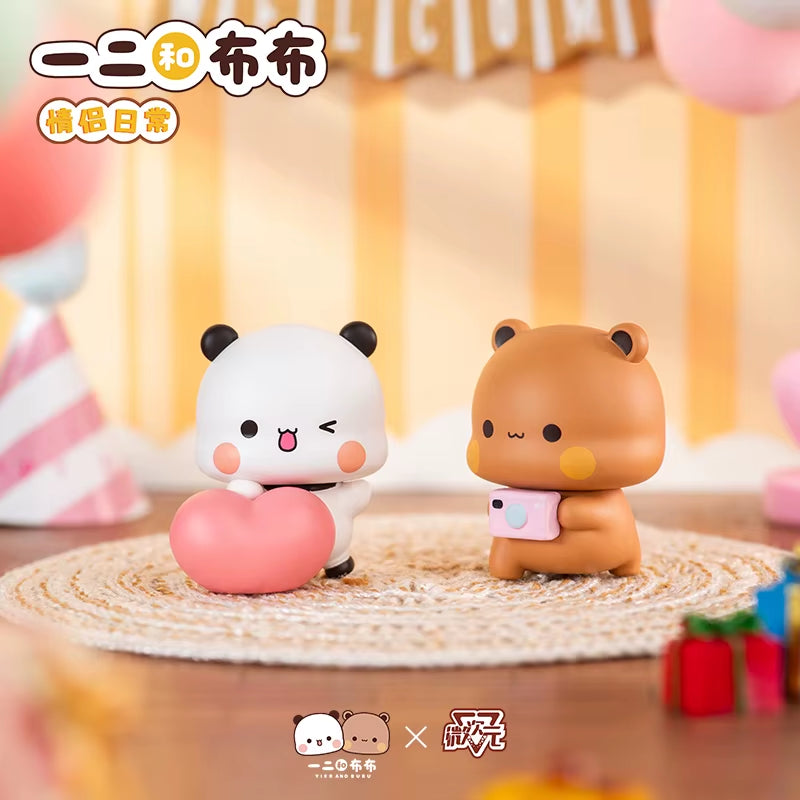 Genuine Yier and Bubu Couple'S Daily Life V3 Series Blind Box Cute Figurine Collection Desktop Ornament Fashion Trend Gift