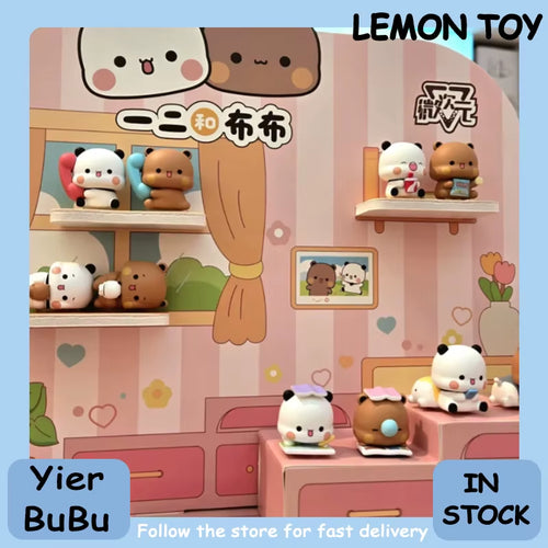 Genuine Yier and Bubu Couple'S Daily Life V3 Series Blind Box Cute Figurine Collection Desktop Ornament Fashion Trend Gift
