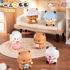 Genuine Yier and Bubu Couple'S Daily Life V3 Series Blind Box Cute Figurine Collection Desktop Ornament Fashion Trend Gift